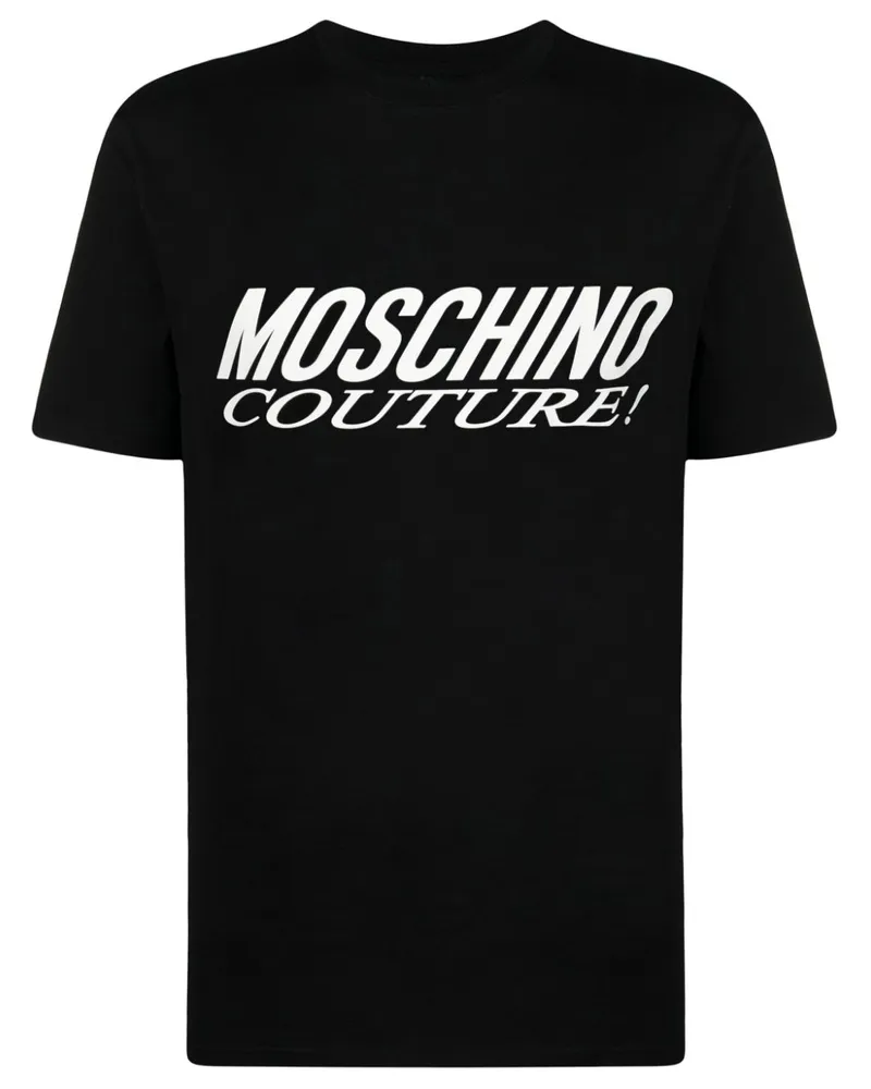Moschino T-Shirt mit Logo-Print - Schwarz Schwarz