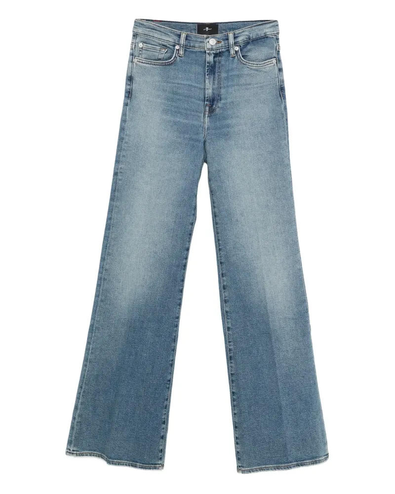 Seven7 Jeans mit Gürtelschlaufen - Blau Blau