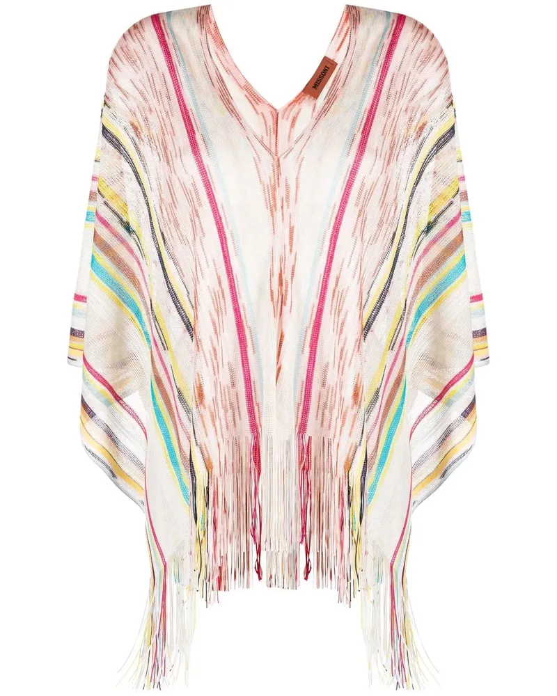 Missoni Poncho mit V-Ausschnitt - Nude Nude