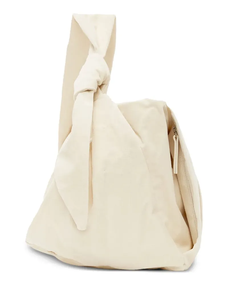 LOW CLASSIC Schultertasche mit Knoten - Nude Nude