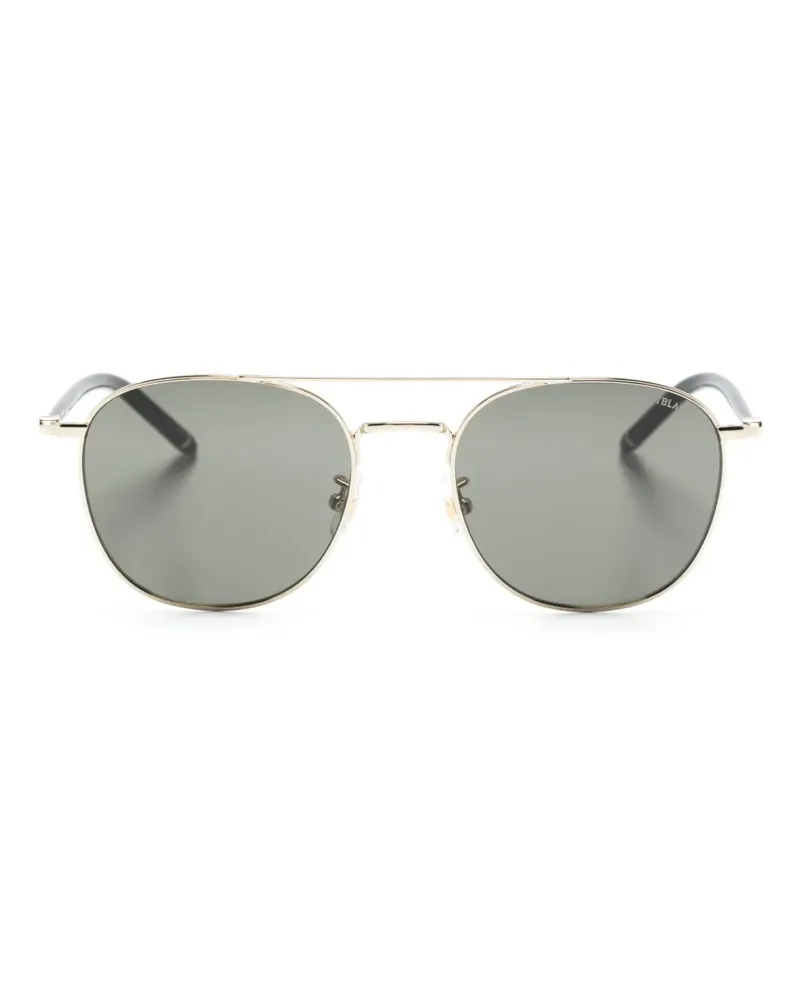 Montblanc Sonnenbrille mit rundem Gestell - Gold Gold