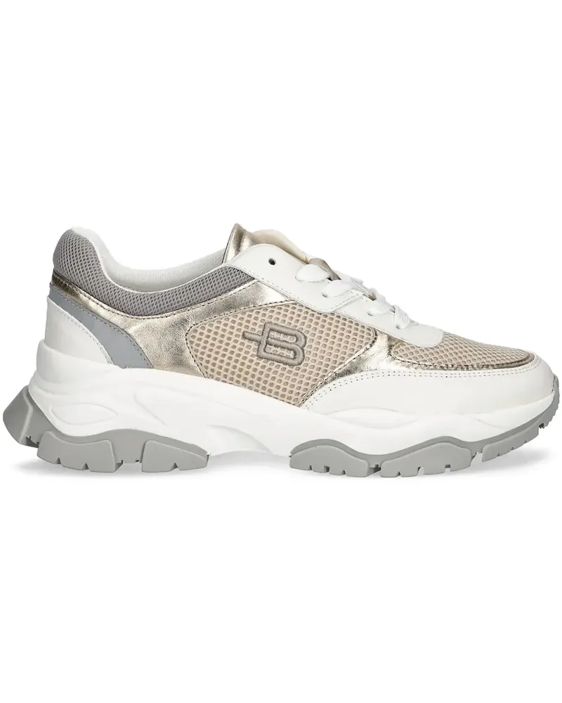Baldinini Sneakers mit Metallic-Detail - Nude Nude