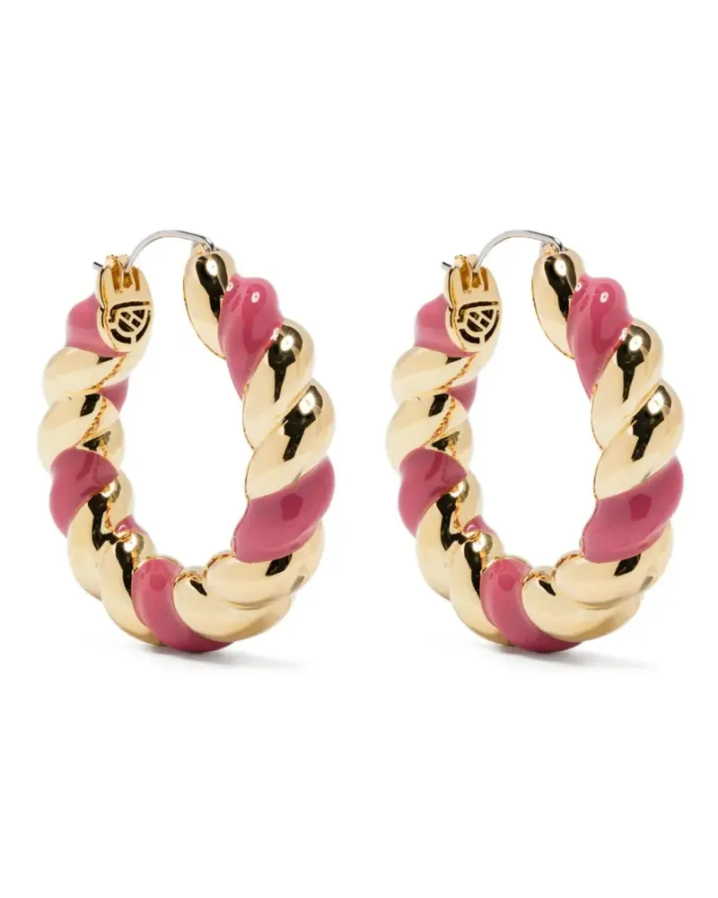 Eddie Borgo Emaillierte Kordelringe - Gold Gold