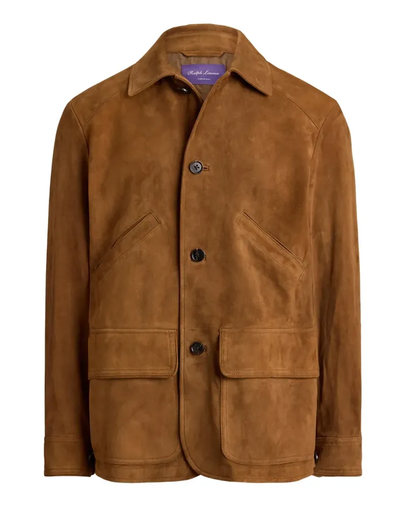 Ralph Lauren Hand Utility-Wildlederjacke - Braun Braun