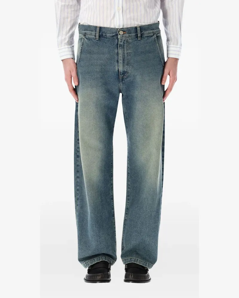 Mfpen button fastening straight-leg jeans - Blau Blau