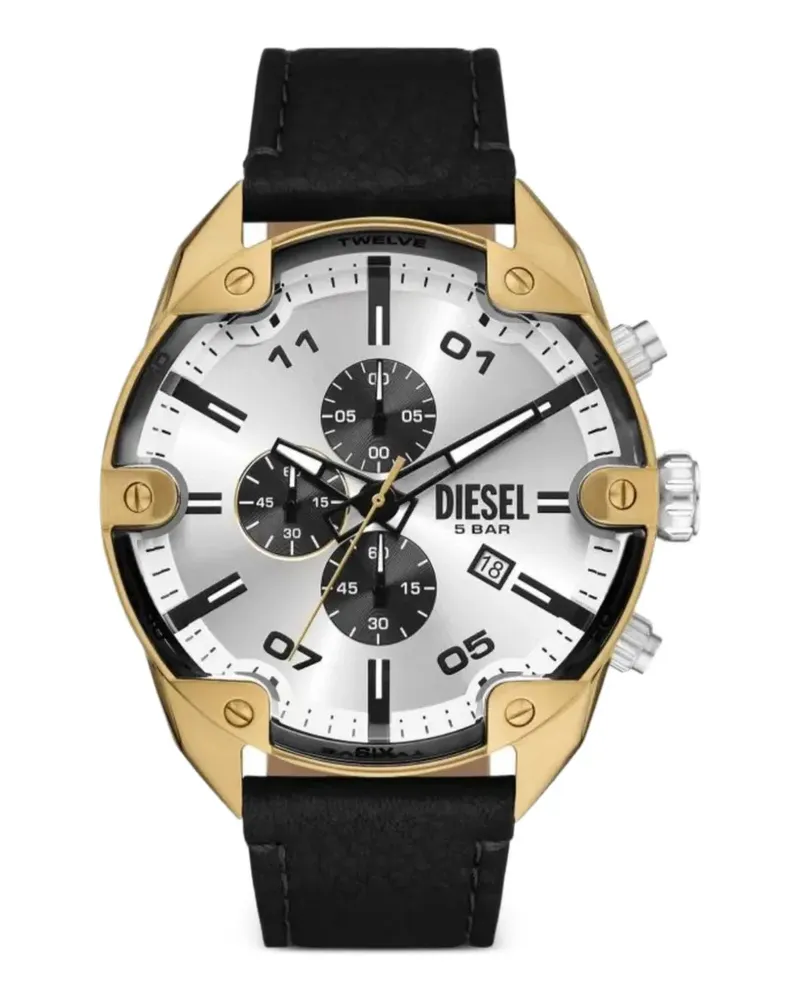 Diesel Spiked Armbanduhr 49mm - Silber Silber