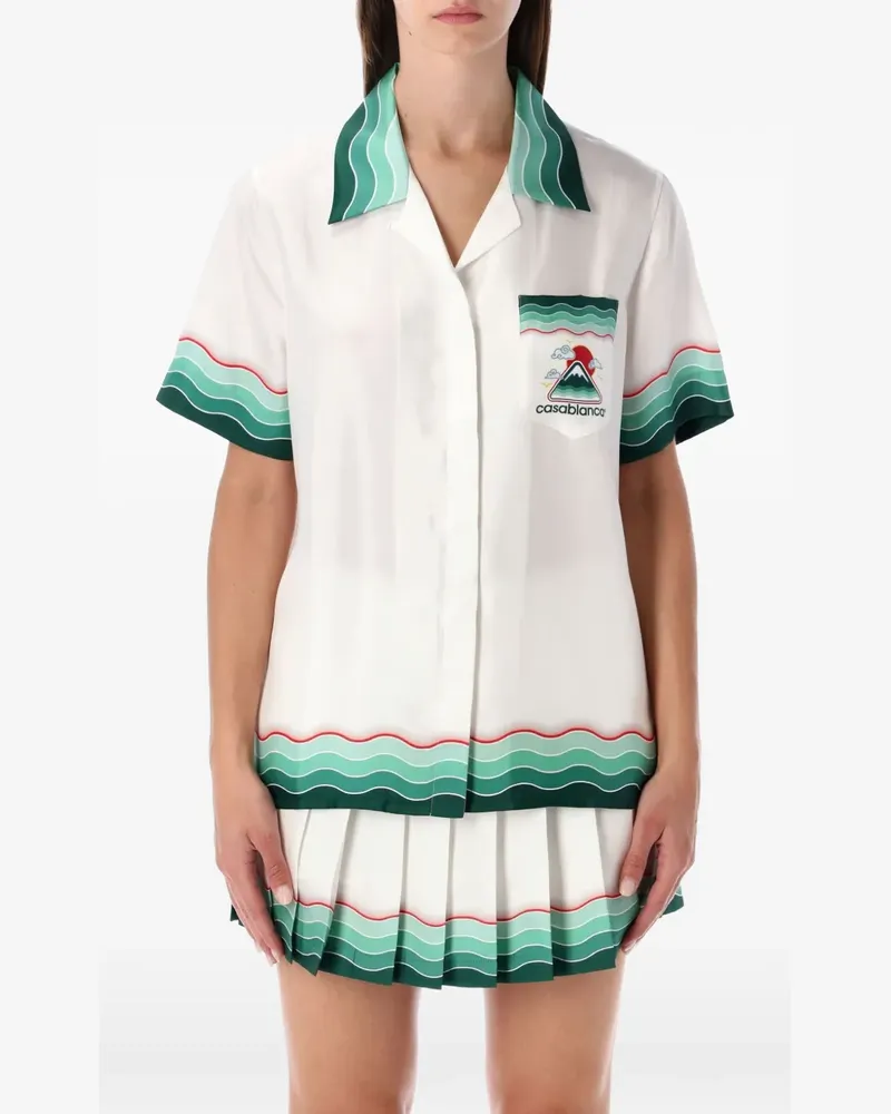 Casablanca Paris short-sleeve shirt - Weiß Weiß