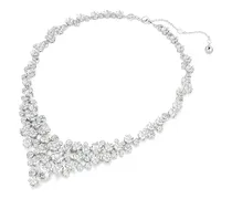 Halskette mit Kristallen - Silber