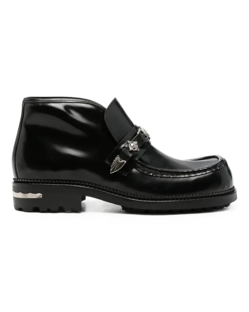 Toga embellished leather ankle boots - Schwarz Schwarz