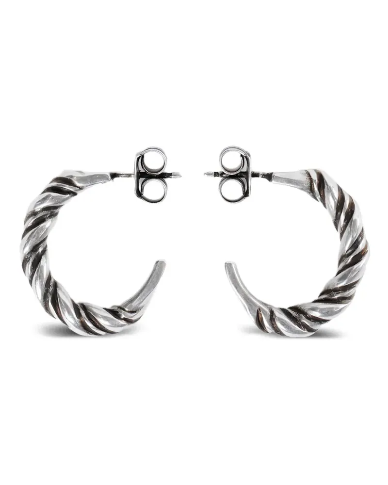 Ann Demeulemeester Verdrehte Babs Ohrringe - Silber Silber