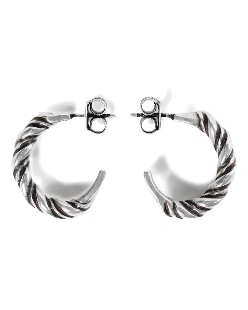 Ann Demeulemeester Babs twisted earrings - Silber Silber