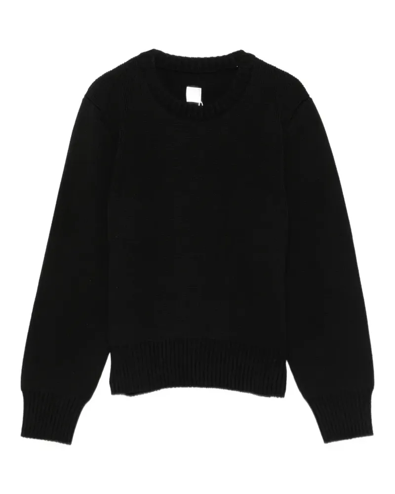 Totême Gerippter Strickpullover - Schwarz Schwarz