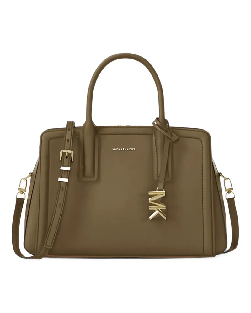 Michael Kors Laila small pebbled leather satchel - Grün Grün