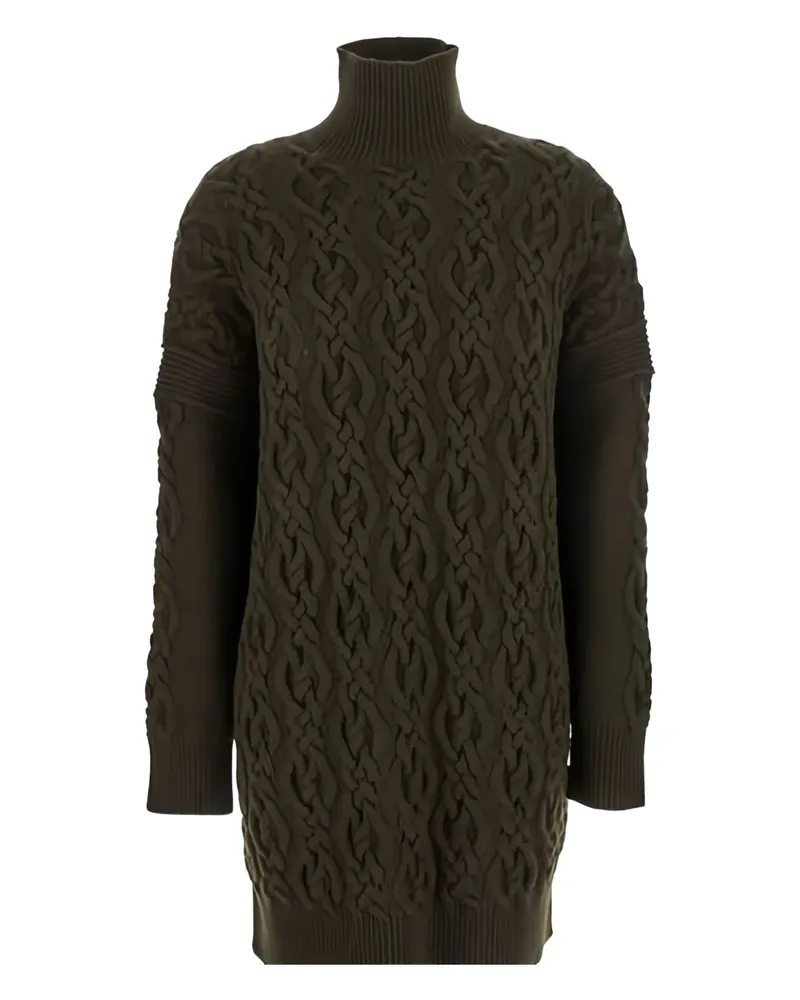 Max Mara Kleid mit Rollkragen - Grün Grün