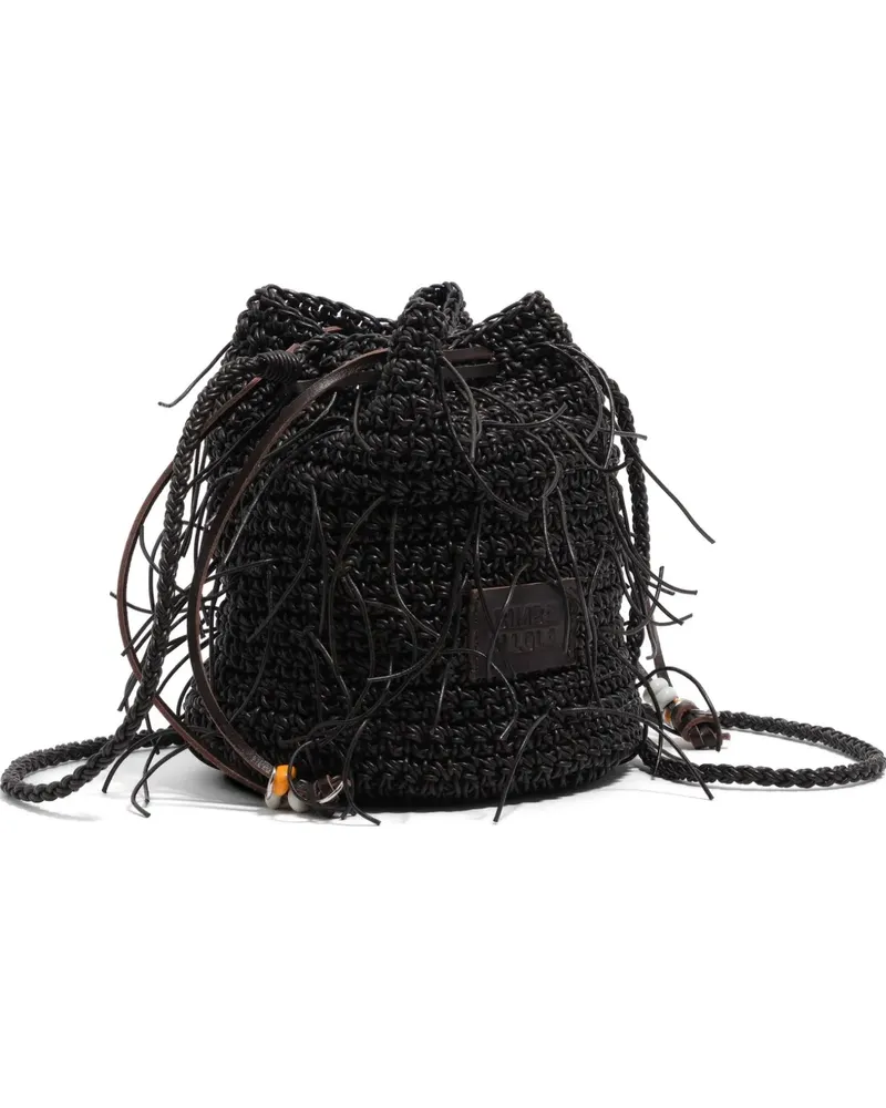 BIMBA Y LOLA Mini Beuteltasche mit Falten - Braun Braun