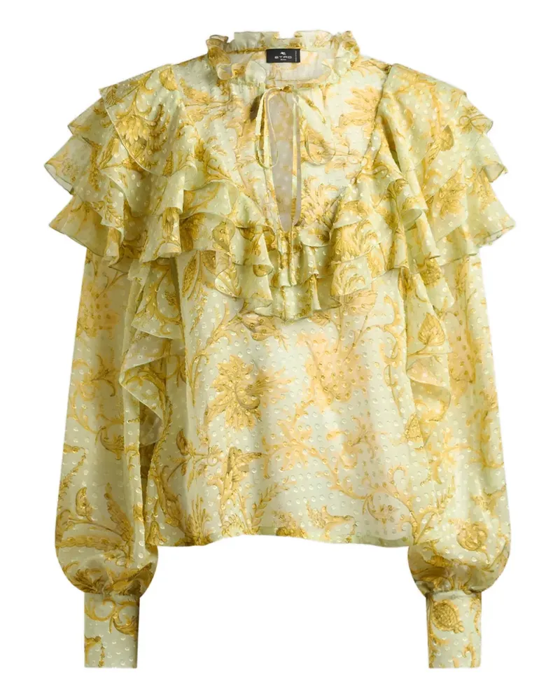 Etro floral top - Gelb Gelb