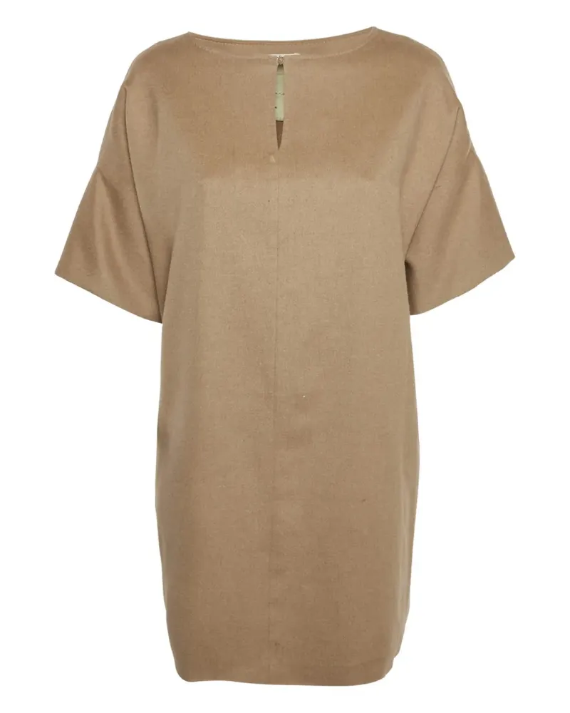 Max Mara Minikleid aus Kamelhaar - Braun Braun