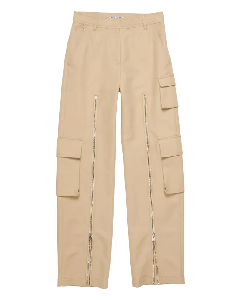 Acne Studios Cargohose mit Reißverschlussdetail - Nude Nude