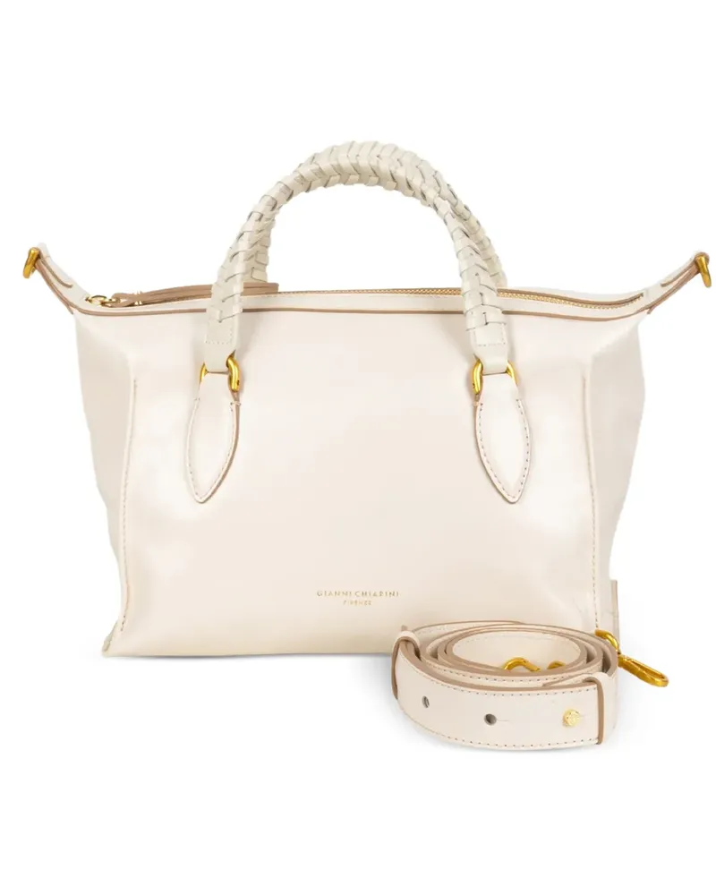 Gianni Chiarini Roxy Tote Bag mit Flechthenkel - Nude Nude