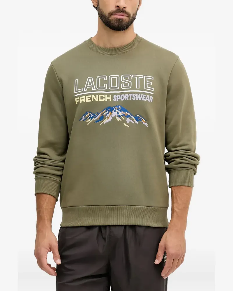 Lacoste embroidered crew-neck sweatshirt - Grün Grün