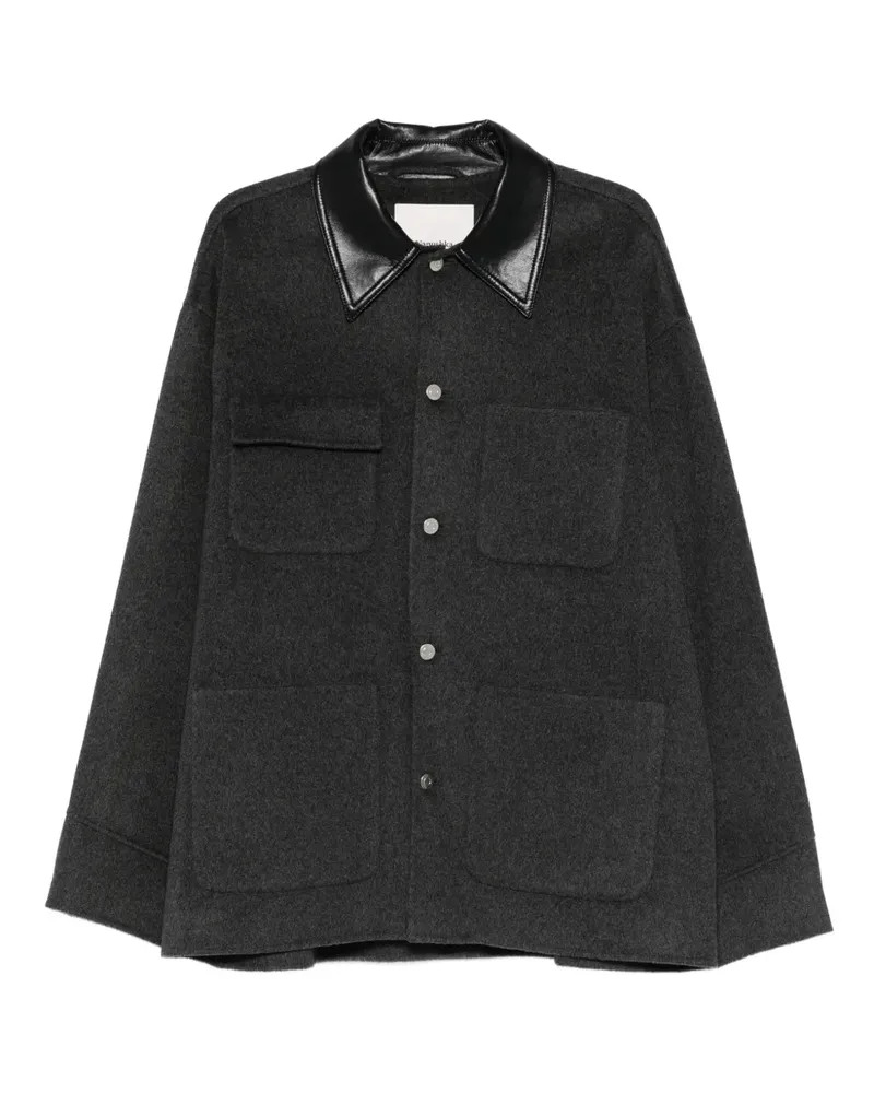Nanushka Camilo Hemdjacke mit aufgesetzten Taschen - Grau Grau