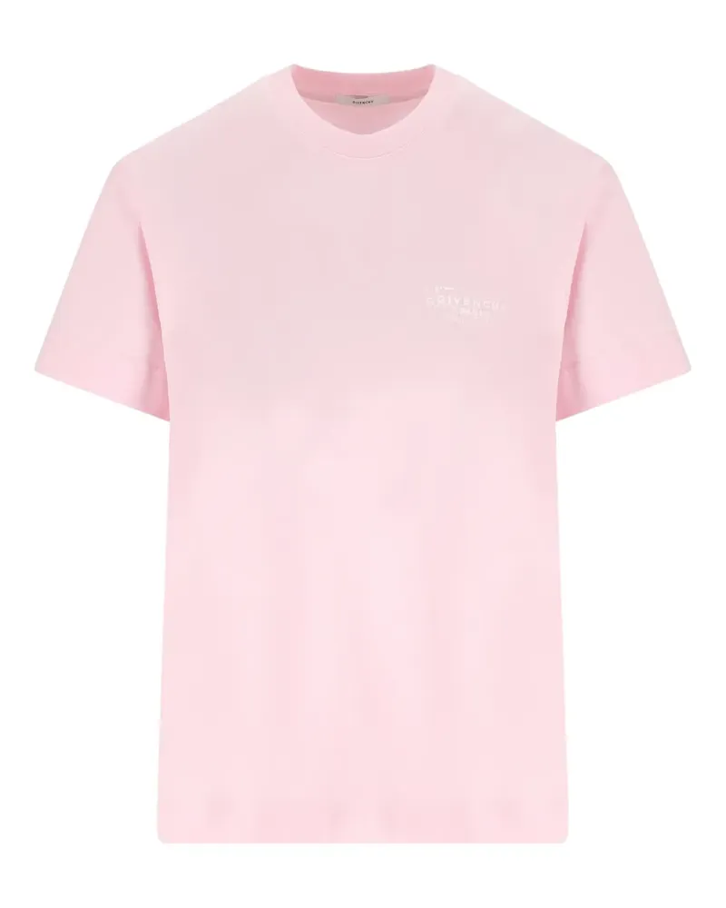 Givenchy T-Shirt mit Logo-Print - Rosa Rosa