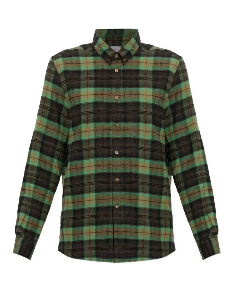 Paul Smith checked cotton shirt - Grün Grün