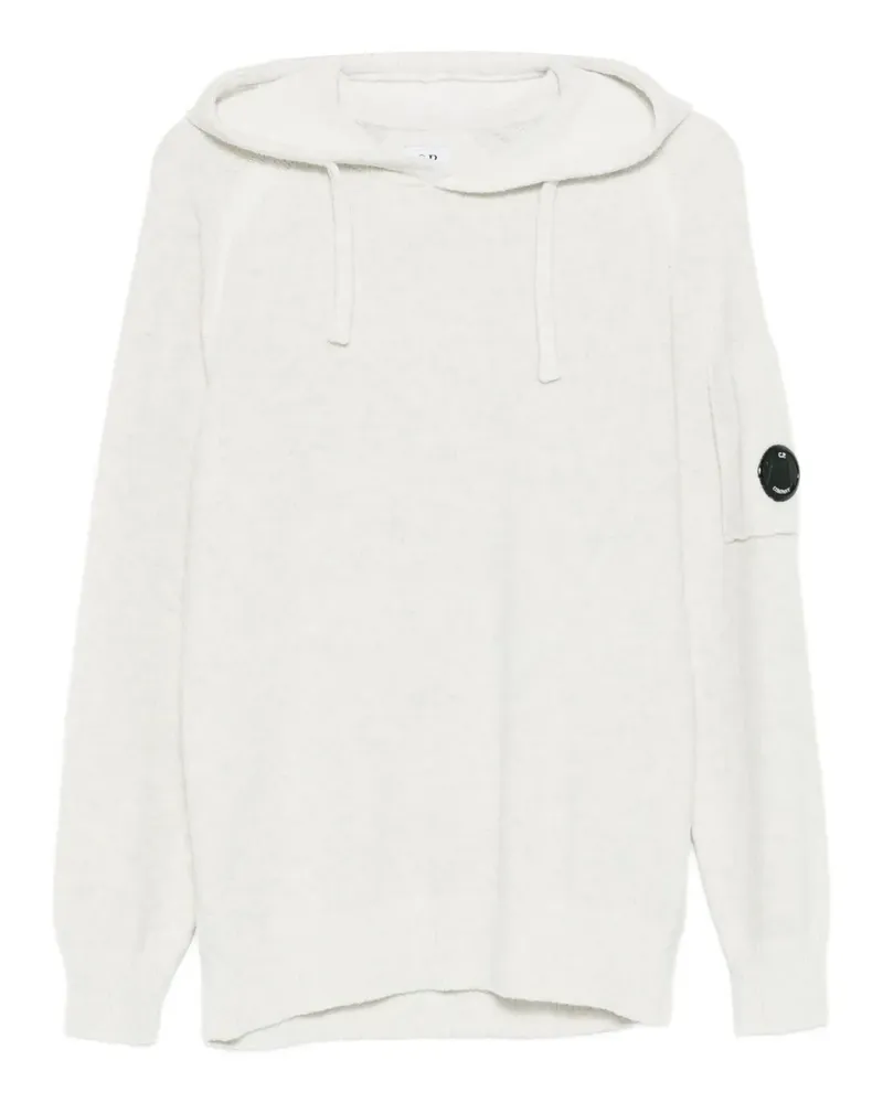 C.P. Company Hoodie mit Logo-Patch - Nude Nude
