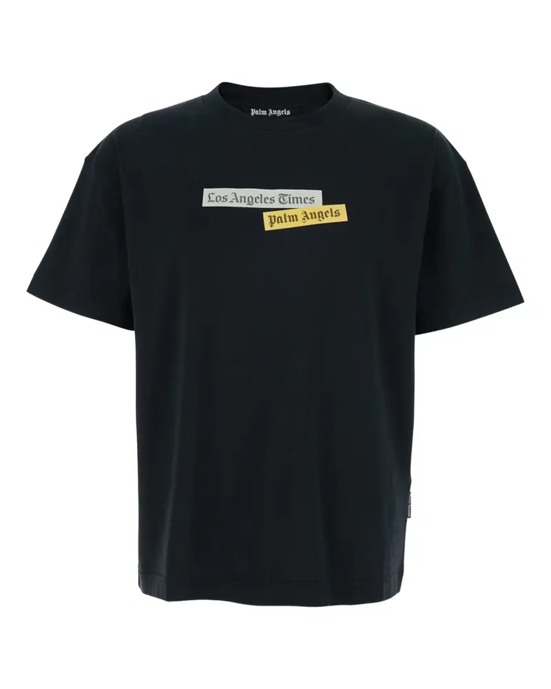 Palm Angels T-Shirt mit Logo-Print - Schwarz Schwarz