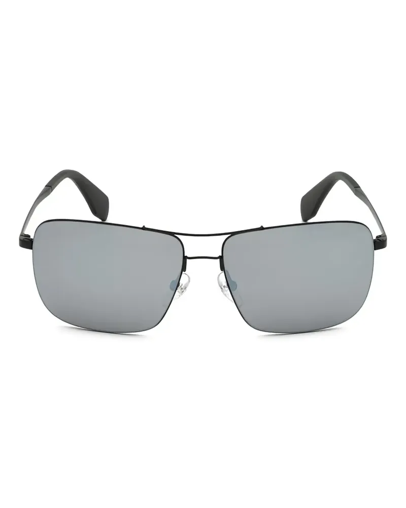 adidas rectangle-frame sunglasses - Schwarz Schwarz