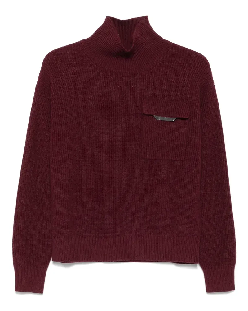 Brunello Cucinelli Klassischer Kaschmirpullover - Rot Rot