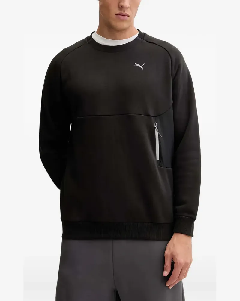 Puma tech logo-print sweatshirt - Schwarz Schwarz