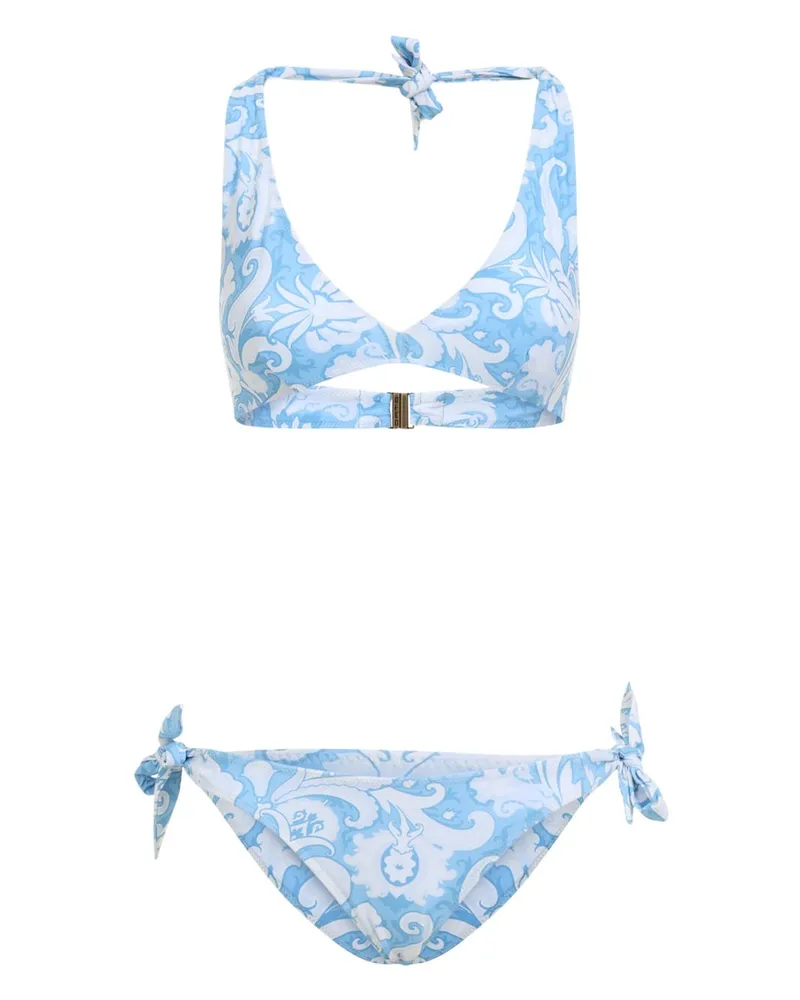 Etro Bikini mit Paisley-Print - Blau Blau