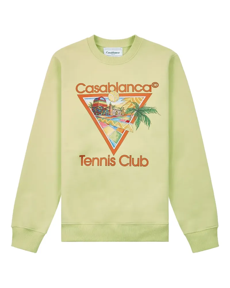 Casablanca Paris Tennis Club Sweatshirt - Grün Grün