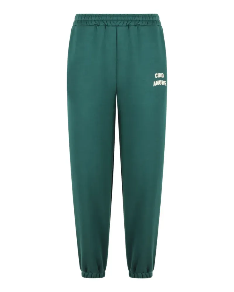 Giada Benincasa Jogginghose mit Logo-Stickerei - Grün Grün
