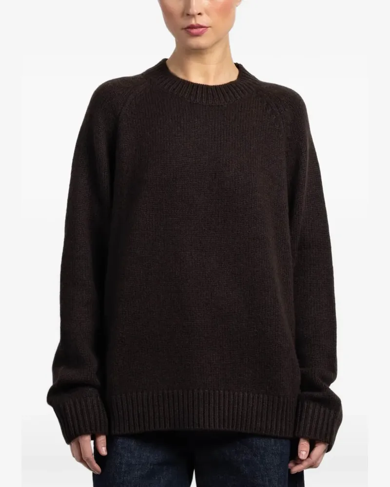 Lisa Yang crew-neck knitted sweater - Braun Braun