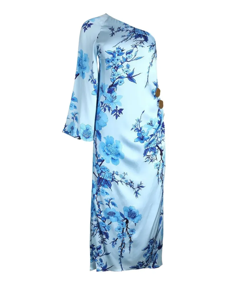Borgo De Nor Atlantis one-shoulder midi dress - Blau Blau