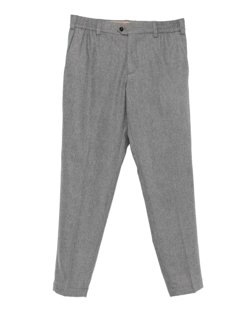 PT TORINO elasticated-waistband tailored trousers - Grau Grau