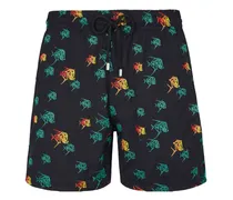 Mistral Badeshorts mit Piranhas-Stickerei - Schwarz