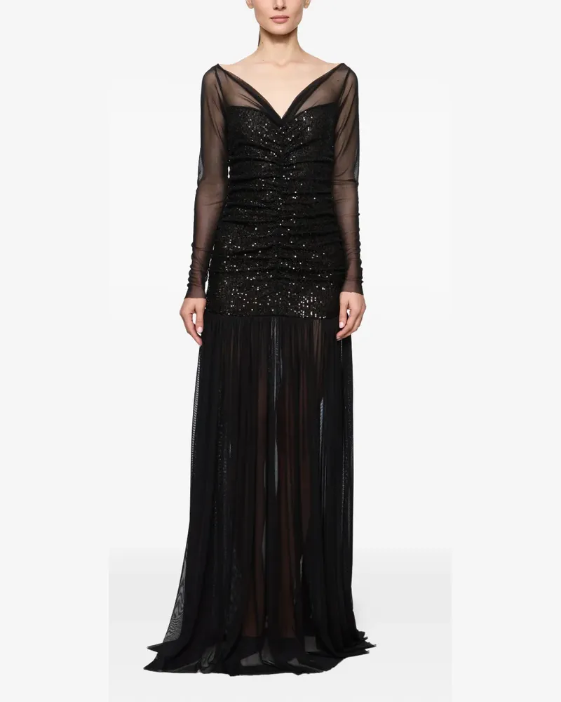ATU Body Couture Maxikleid mit Pailletten - Schwarz Schwarz