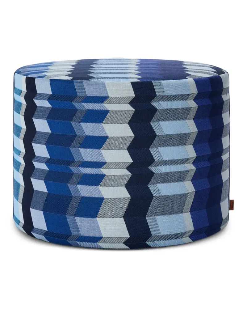 Missoni Positano Jacquard-Hocker mit Zickzackmuster - Blau Blau