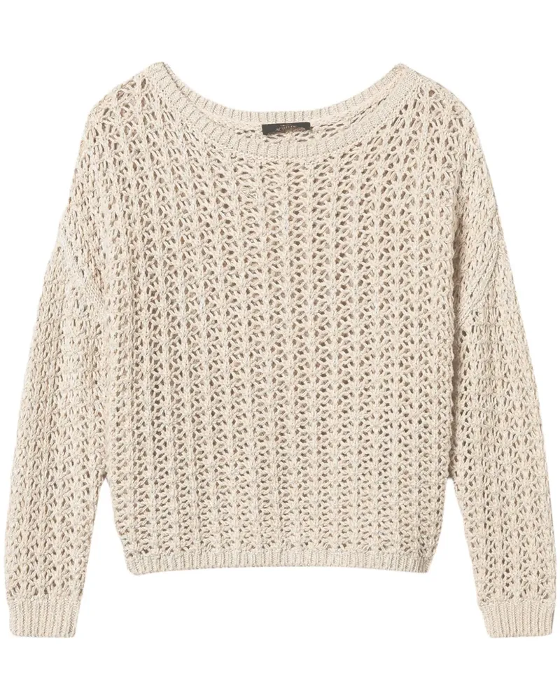 Twin-Set Pullover mit Lochstrickmuster - Nude Nude