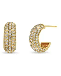 ZOË CHICCO 14kt Gelbgoldcreolen mit Diamanten Gold