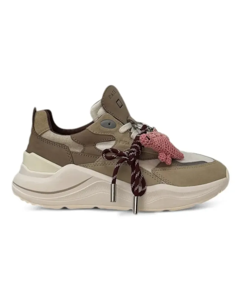 D.A.T.E. Fuga lace-up sneakers - Nude Nude