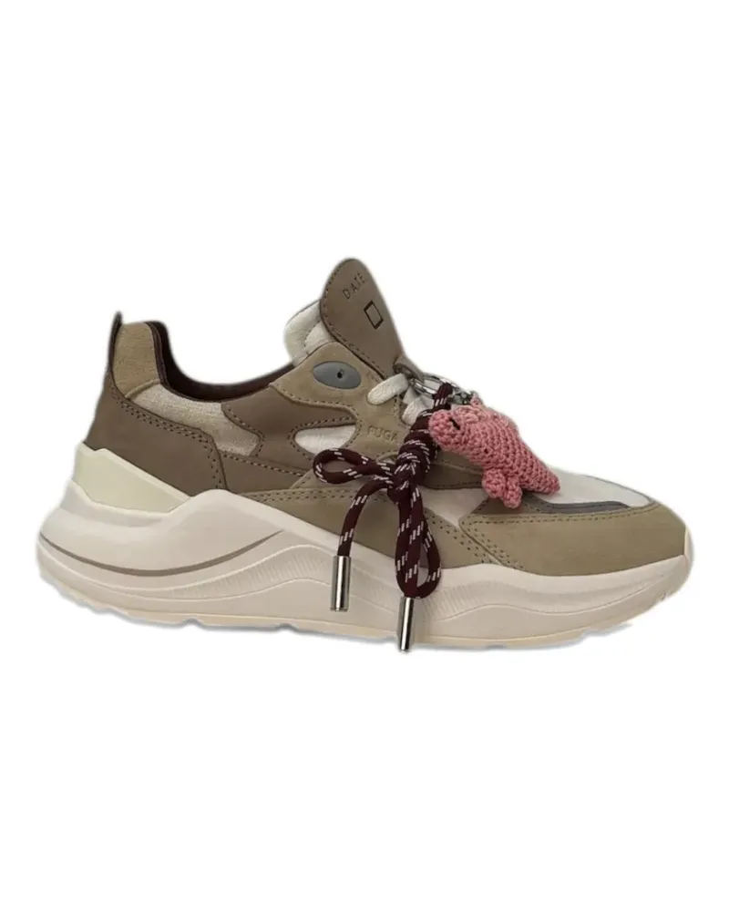 D.A.T.E. Fuga lace-up sneakers - Nude Nude
