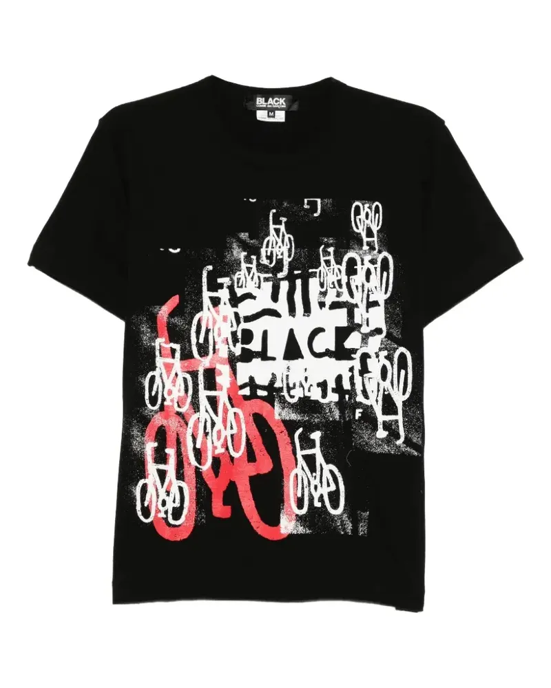 Comme des Garçons graphic-print T-shirt - Schwarz Schwarz
