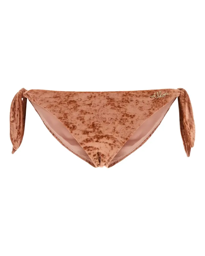 Chloé Bikini aus Samt mit Stretchanteil - Orange Orange