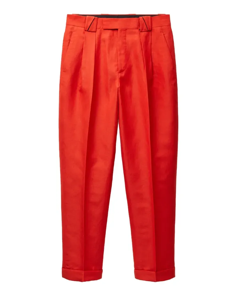 Versace wool-linen formal trousers - Rot Rot