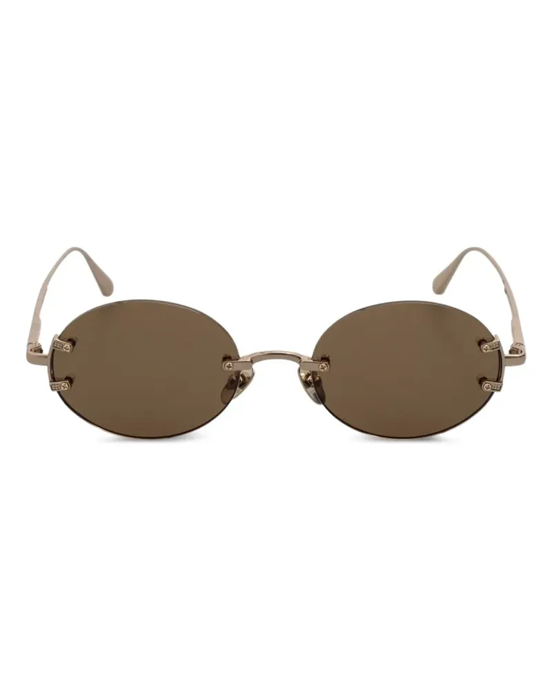 Linda Farrow Stella rimless sunglasses - Gold Gold