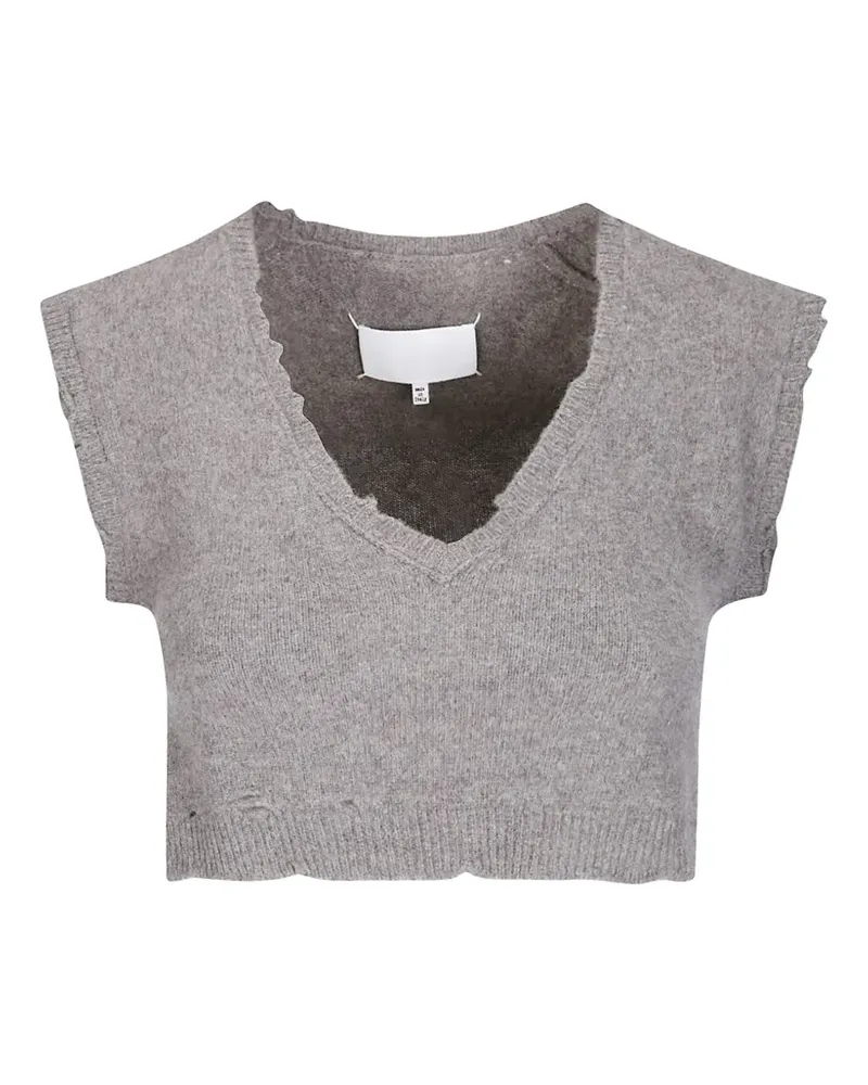 Maison Margiela Lived-In knitwear top - Grau Grau